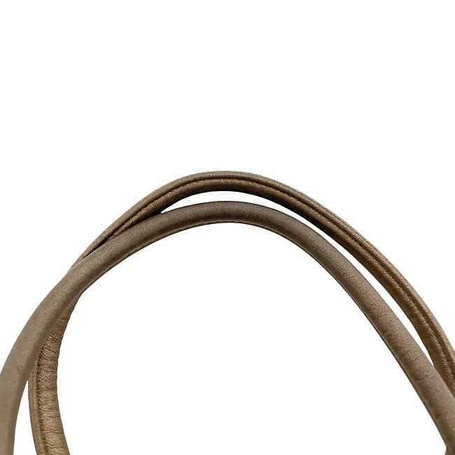 Loewe Handbag Gold Brown Anagram Excellent Condition Nappa Leather Preowned