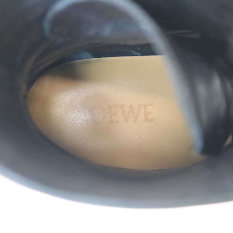 Loewe Combat Boot in Calfskin Combat Leather Boot 590321 L815285x14 Black 37