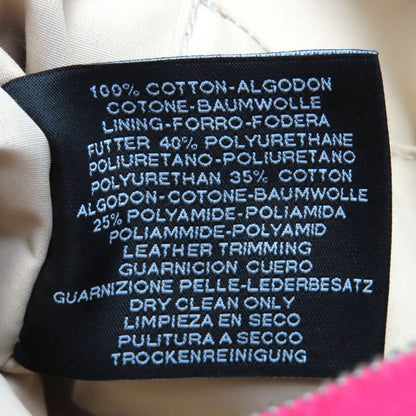 Hermes Bolide Pouch MM Hibiscus H Logo Embroidery Leather Use 100% Cotton