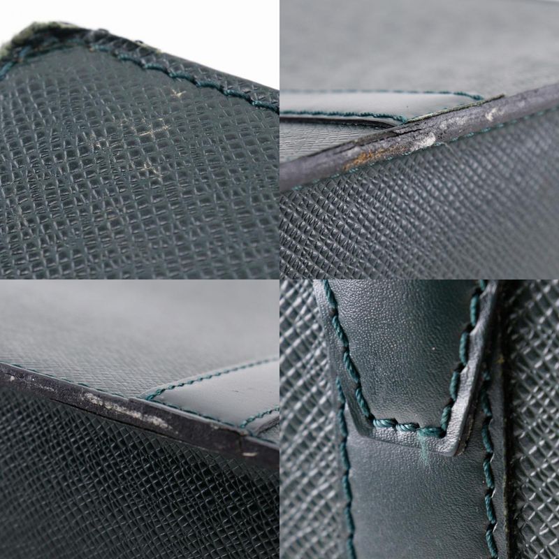 Louis Vuitton Porte Documents Rosin M30054 Taiga Epi Cair Green Men's Business