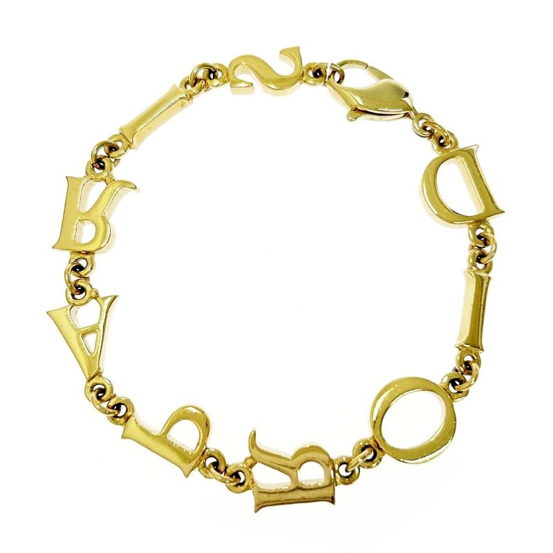 Christian Dior GP Dior Paris Logo Bracelet Gold 426164 Bracelet