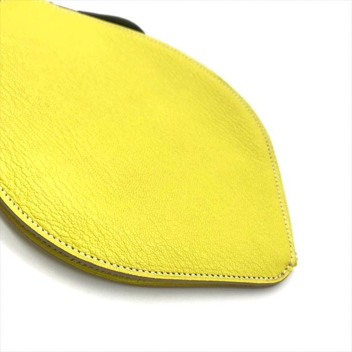 Hermes Pochette Citron Lemon Clutch Pouch Yellow