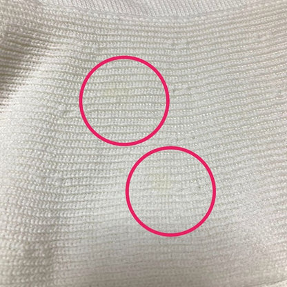 Good Chanel Coco Mark Cotton Knit Shorts P58597 Size 36 White Women's Used