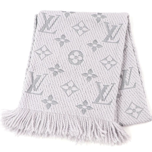 Louis Vuitton M74742 Echarpe Logomania Wool Silk Monogram Fringe