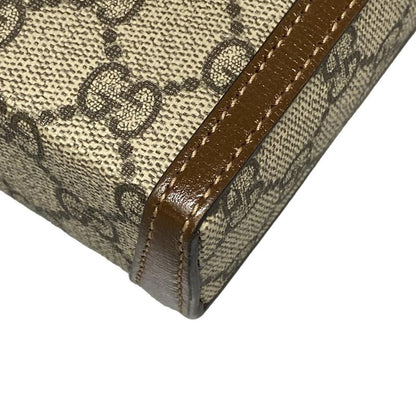 Gucci Shoulder Bag GG Plus GG Supremehorsebit 625615 Beige And Dark Brown Mini