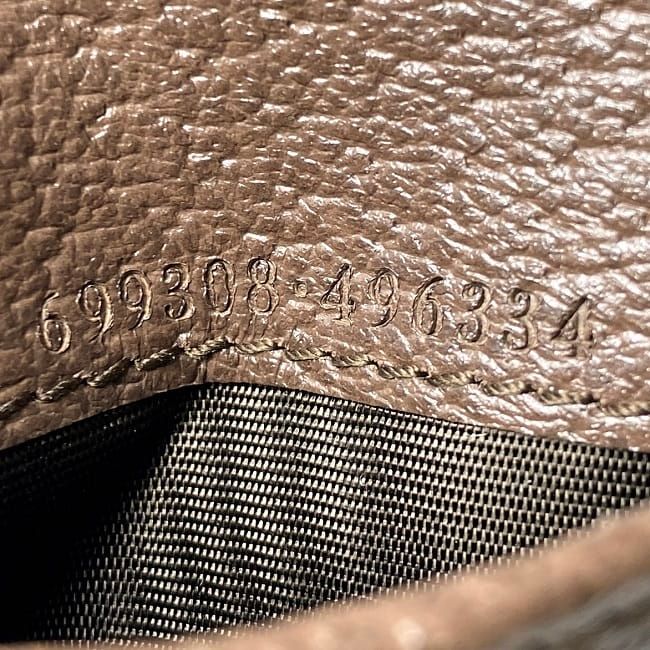 Gucci Bifold Wallet Beige Brown Jumbo GG 699308 Unused