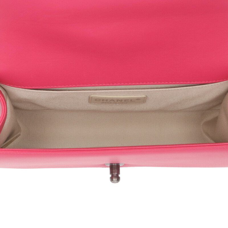 Chanel Boy Chanel 25 Lambskin Chain Shoulder Bag Women 25