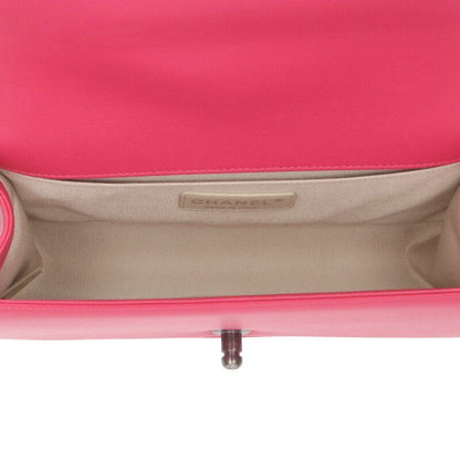 Chanel Boy Chanel 25 Lambskin Chain Shoulder Bag Women 25