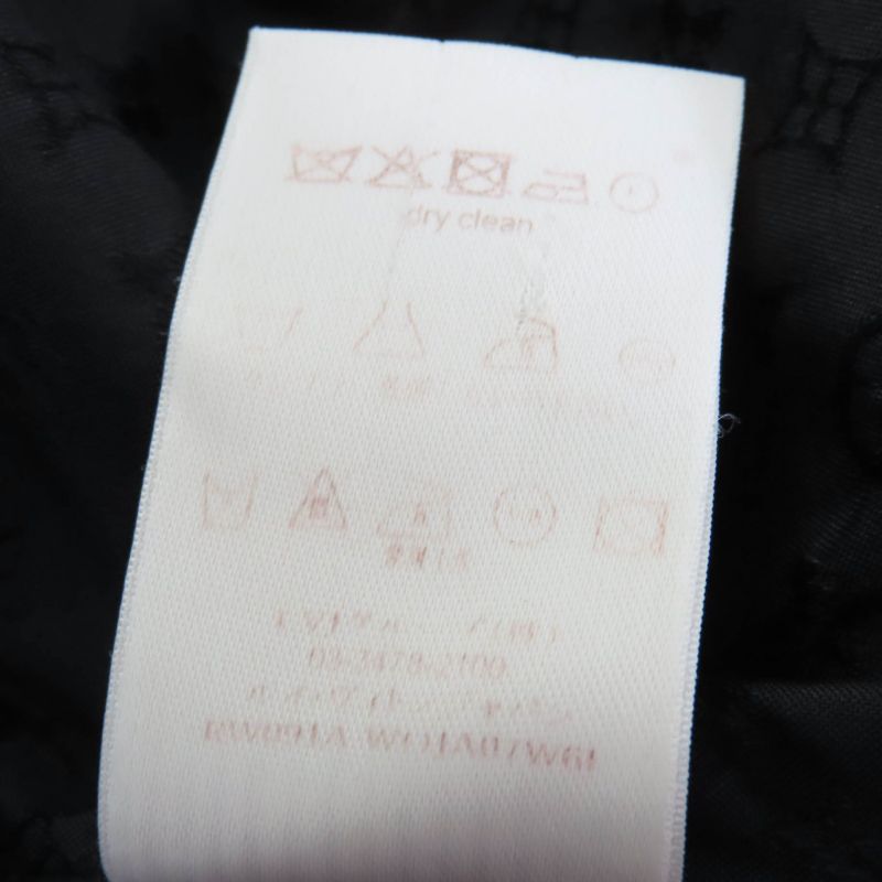 Louis Vuitton 09SS Wool Silk Blend Lined Monogram Mini Ruffle Design Jacket