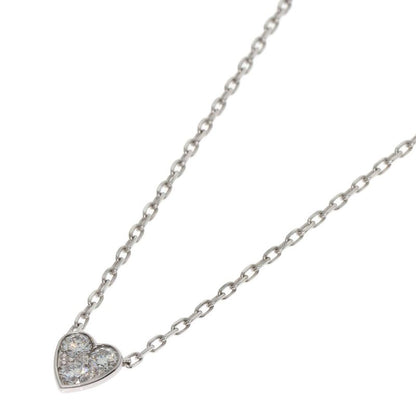 Cartier Mini Heart Of Cartier Diamond Necklace 18K White Gold Ladies