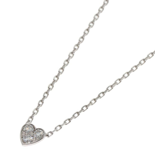 Cartier Mini Heart Of Cartier Diamond Necklace 18K White Gold Ladies