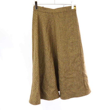 Celine Hound's Tooth Check Long Skirt 2j210222k Brown 38