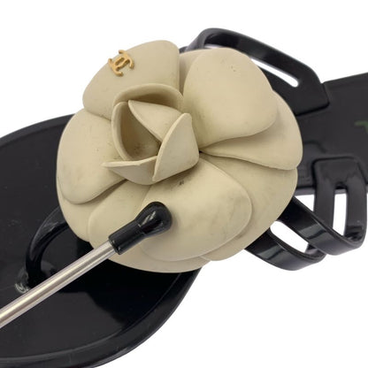 Chanel | Camellia Corsage Coco Mark Flip Flops