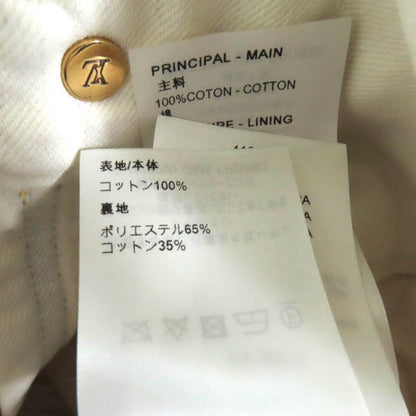 Louis Vuitton 23SS A-line Bleached Denim Zip-up Dress Ivory 36 With Hanger And