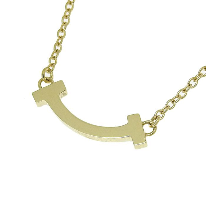 Tiffany & Co Tiffany & Co T-smile Necklace Mini 18K Yellow Gold 750 Yellow Gold