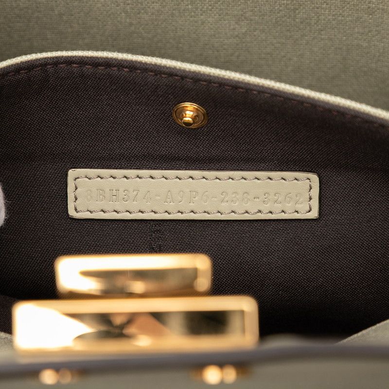 Fendi Zucca Ex Tote Medium Tote Bag One Shoulder Bag 8bh374 Green Tea Canvas