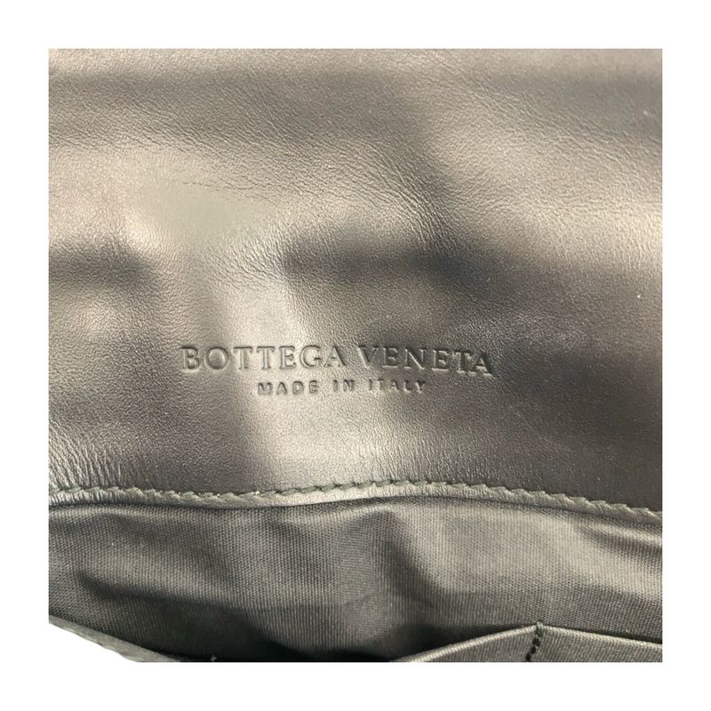 Bottega Veneta Bottega Veneta Intrecciato Black Gunmetal Hardware Leather