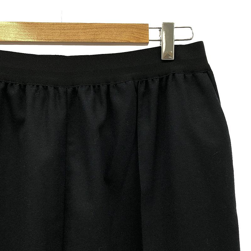 Celine - Phoebe Period Wool Rayon Different Material Cut Hem Zip Center Press