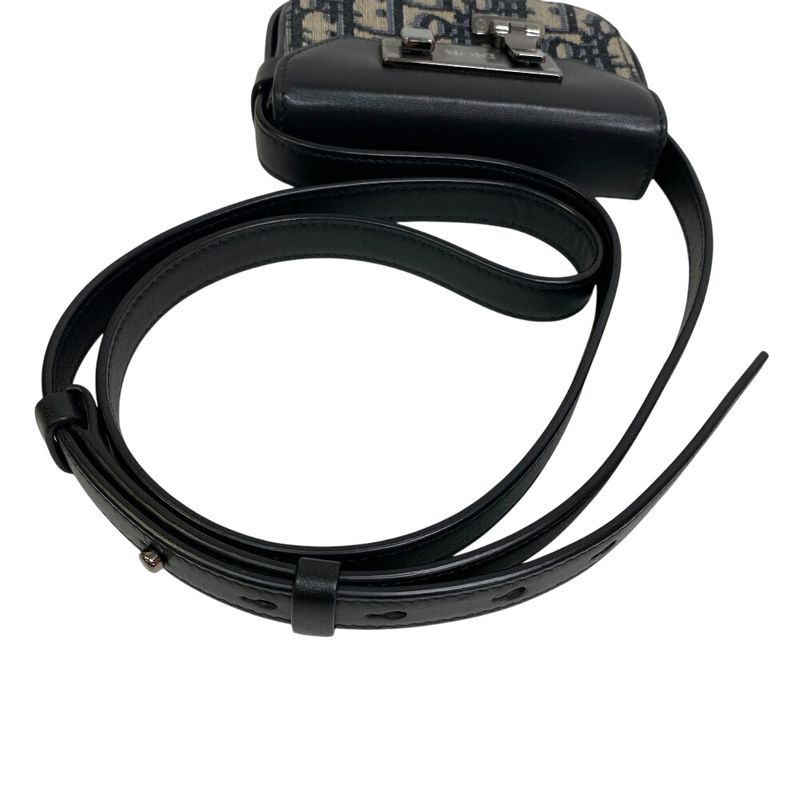 Dior Oblique Dior Lock Shoulder Bag Black Women