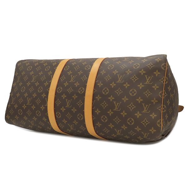 Louis Vuitton Boston Bag Keepall 55 Monogram Canvas Monogram Gold Hardware