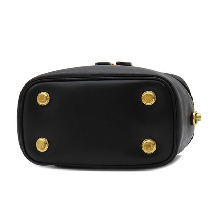 Louis Vuitton 2way Bag Ink Vanity PM Leather Black Gold Hardware Black Shoulder