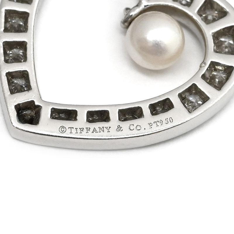 Tiffany & Co Tiffany & Co Necklace Sentimental Heart Diamond Pendant Pt950