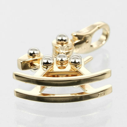 Cartier Rocking Horse 18K Yellow Gold X 18kwhite Gold Ladies 5.33g Pendant Top