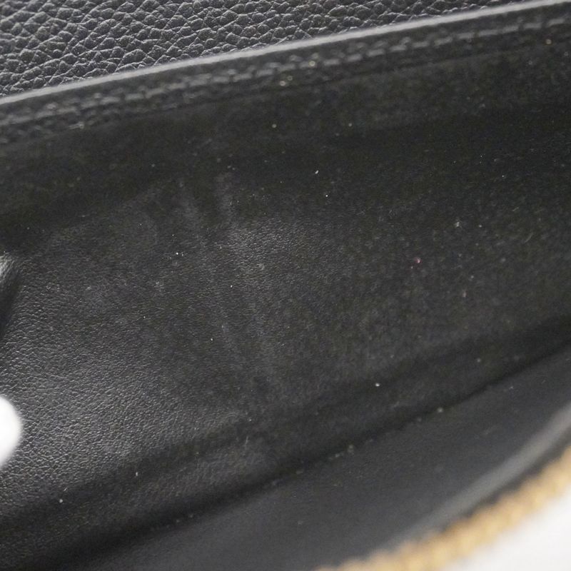 Louis Vuitton Monogram Empreinte Zippy Wallet M60571 Noir Black Ladies