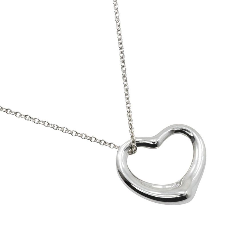 Tiffany & Co Open Heart Elsa Peretti 925 Silver Ladies 6.7g Necklace