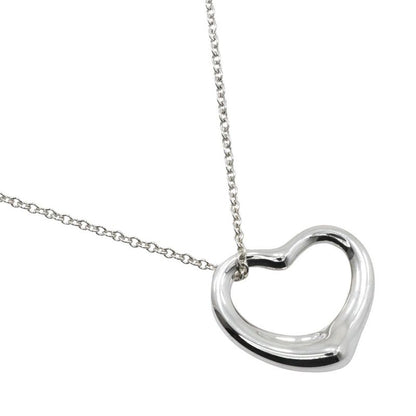 Tiffany & Co Open Heart Elsa Peretti 925 Silver Ladies 6.7g Necklace