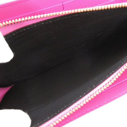 Bulgari Leather Pink Long Wallet 1209 Bvlgari