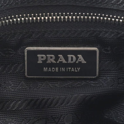 Prada Authenticity With Card Tessuto Nylon Triangle Logo Leather Shoulder Bag
