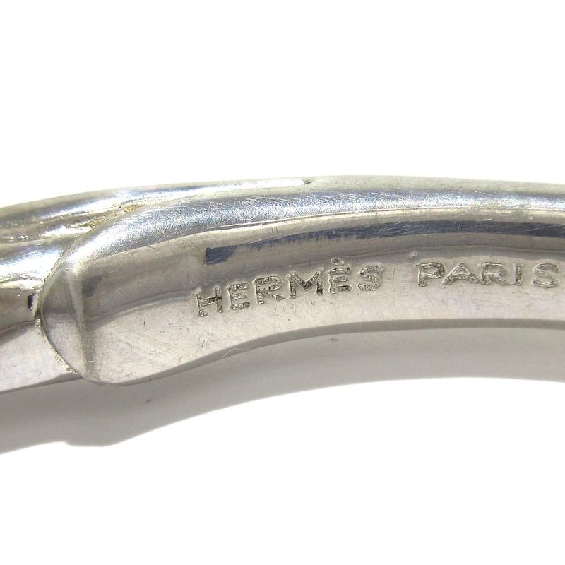 Hermes Bangle Cheval Horse Silver