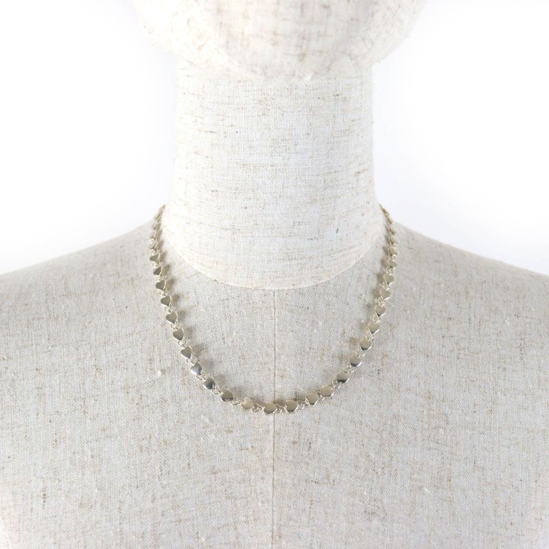 Tiffany & Co Puff Heart Necklace Accessory Sv925 Silver Weight 16.0g Ladies