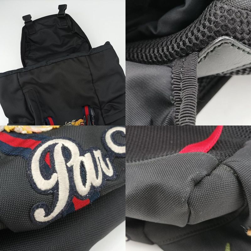 Guccisherry Line Embroidery Taiga - Black And Multicolor Canvas 429037f019941959