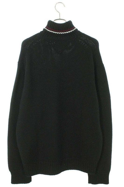 Prada Umr588 Triangle Patch Cashmere Turtleneck Knit Men's 50