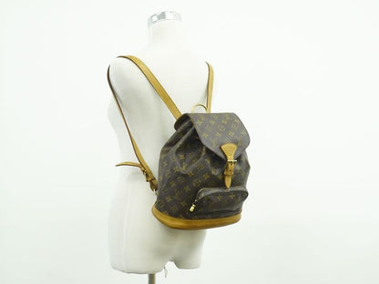 Authentic Louis Vuitton LV Montsouris MM Backpack Sac Backpack Monogram Brown