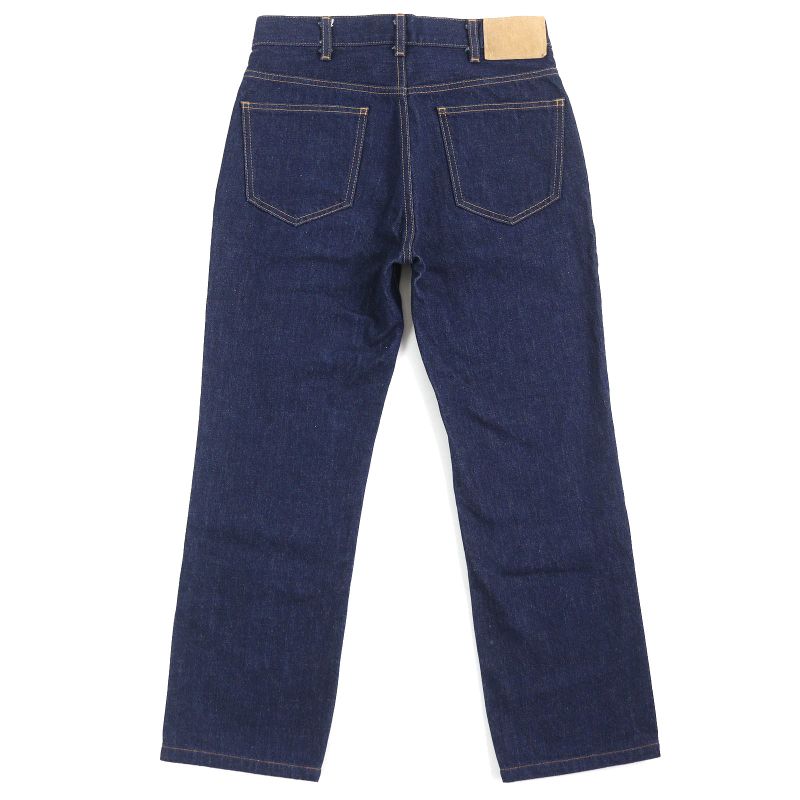 Celine 2n48a224z Françoise Jeans 100% Cotton Low Wash Denim Pants Indigo Blue