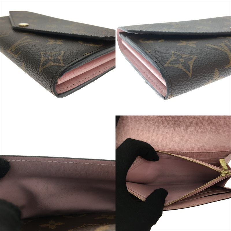 Louis Vuitton Ladies Long Wallet Monogram Portefeuille Sarah Rose Ballerine
