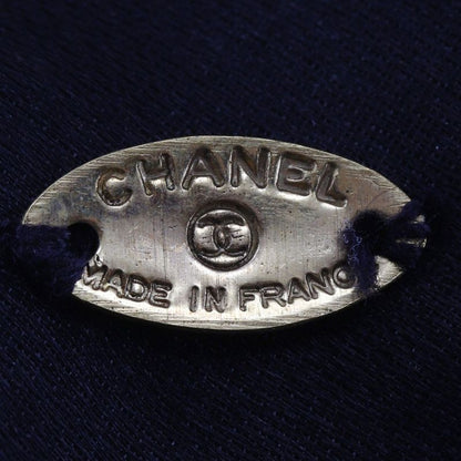 Chanel Camellia Ribbon Satin And Textile Black/white Women's Barrette