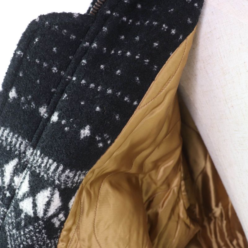 Louis Vuitton 22AW Alpine Jacquard Zip-up Jacket Black 34 Made In France