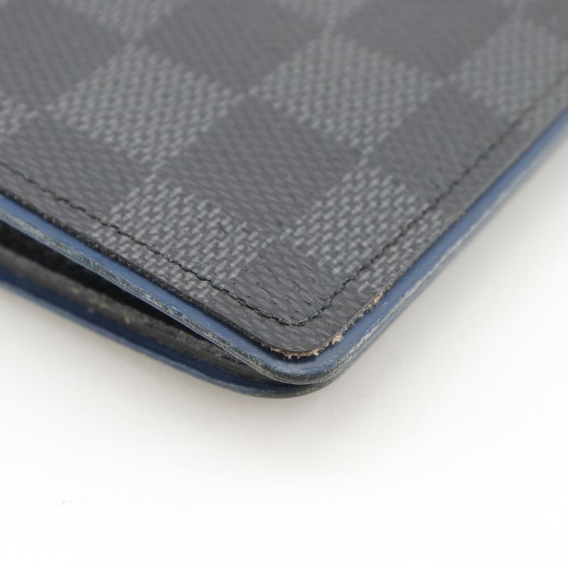 Louis Vuitton Portefeuille Blazer N63266 Damier Graphite Canvas Neptune Black