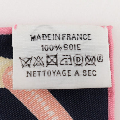 Hermes Carré 45 Gavroche Chevaloscope Neon 23SS Silk Dark Blue Pink Women's