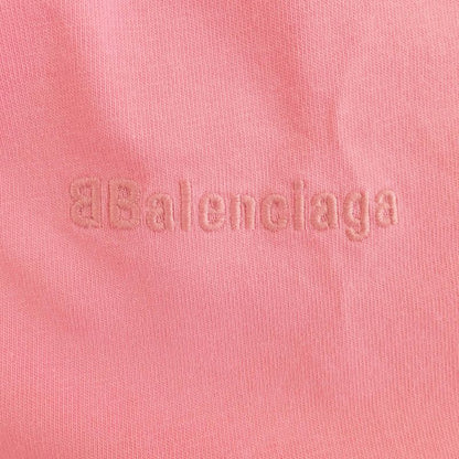 Balenciaga T-shirt Pink Short Sleeve Crew Neck Notation Size XXS