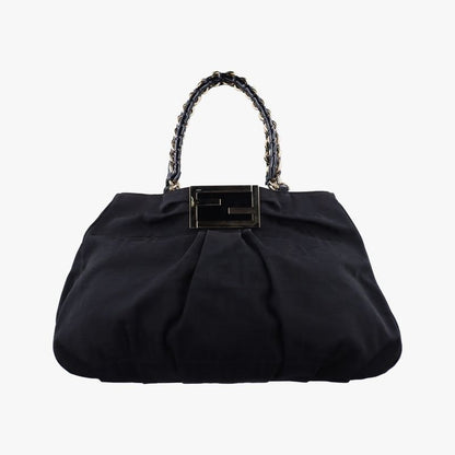 Fendi Mia Black PVC Coated Canvas 8br616 2415-8br616-dmp-109