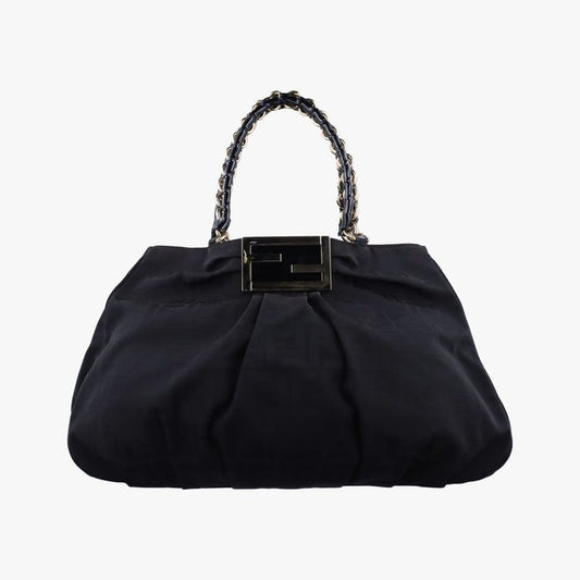 Fendi Mia Black PVC Coated Canvas 8br616 2415-8br616-dmp-109