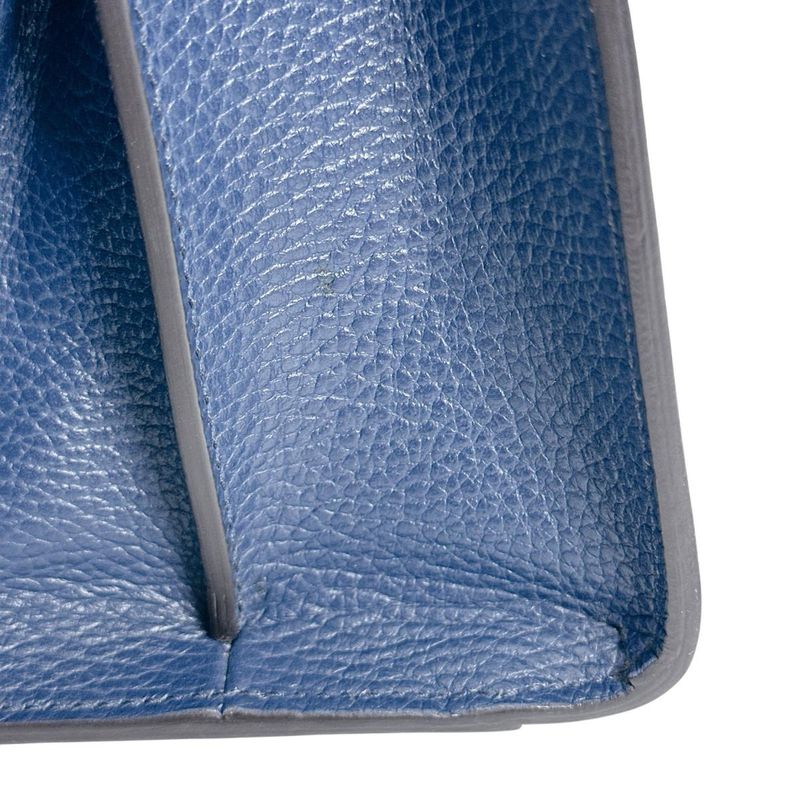 Gucci 470271 Leather Bamboo 2-way Handbag Gucci Blue