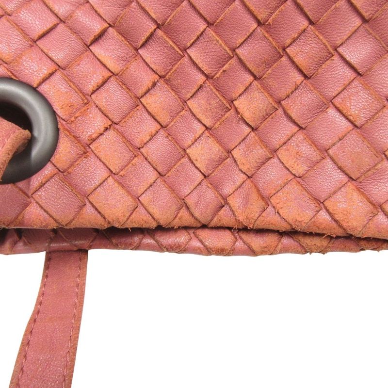 Bottega Veneta Intrecciato Small Garda Hand Tote Bag Lamb Leather Pink Ladies