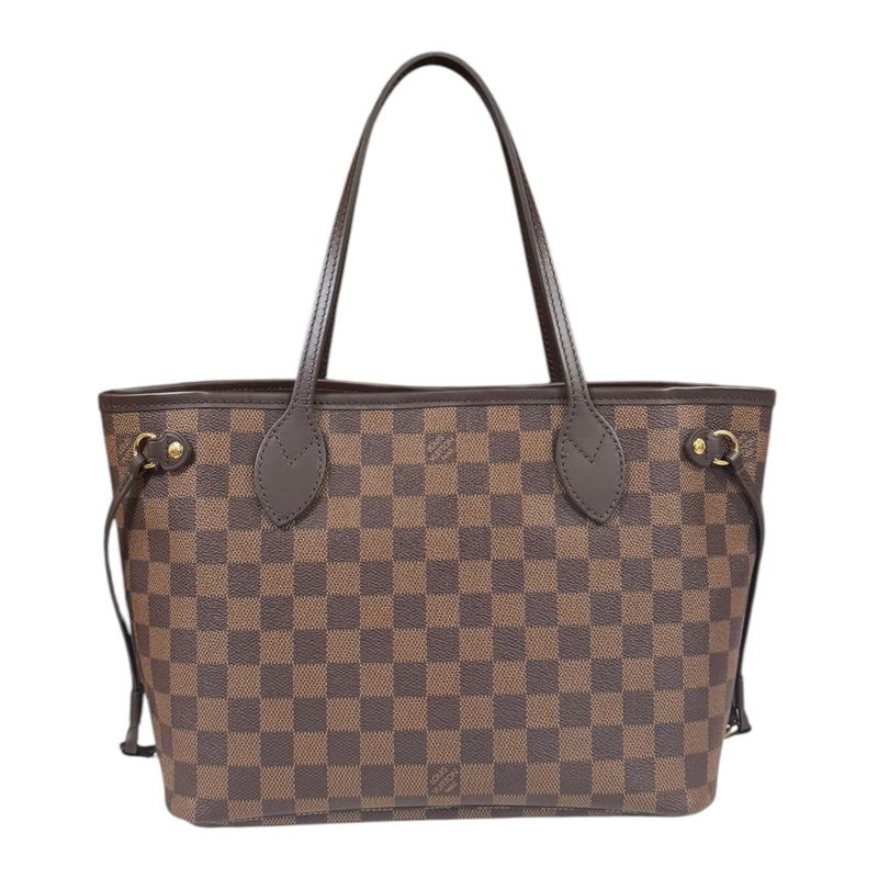 Louis Vuitton Neverfull PM Damier Tote Bag Damier Canvas N41359 Brown Ladies