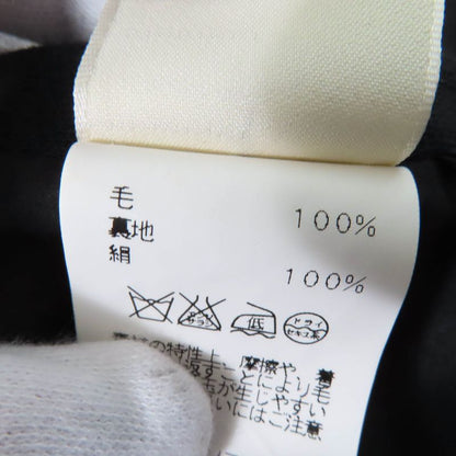 Hermes 100% Wool 100% Silk Lining Lining H Pattern Knee Length Tight Skirt